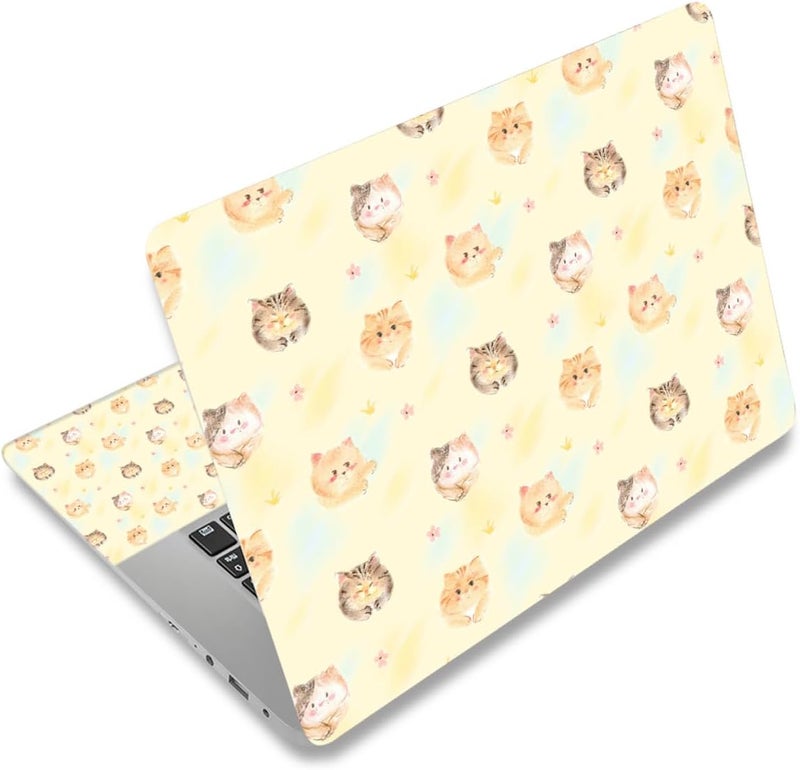 WINTOJO 11.6 13 13.3 14 15 15.6 inches Netbook Laptop Skin Sticker Decal Reusable Protector Cover Case for Laptop Notebook chromebook Cat W-NEK-43 - Image 1
